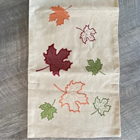 NWT Fall Table Runner 13” x 69” + Thanksgiving Kitchen Towel - Picture 8 of 12
